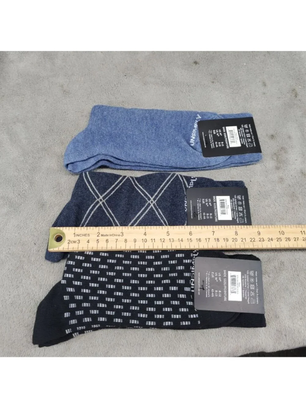 Unsimply Stitched Socks Mens One Size Three Pack of Crew Socks *NWT*